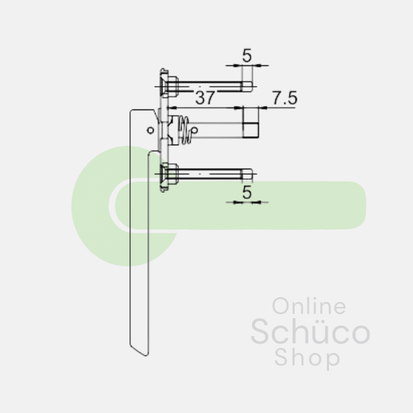 Schuco handle bifolding door - 269190