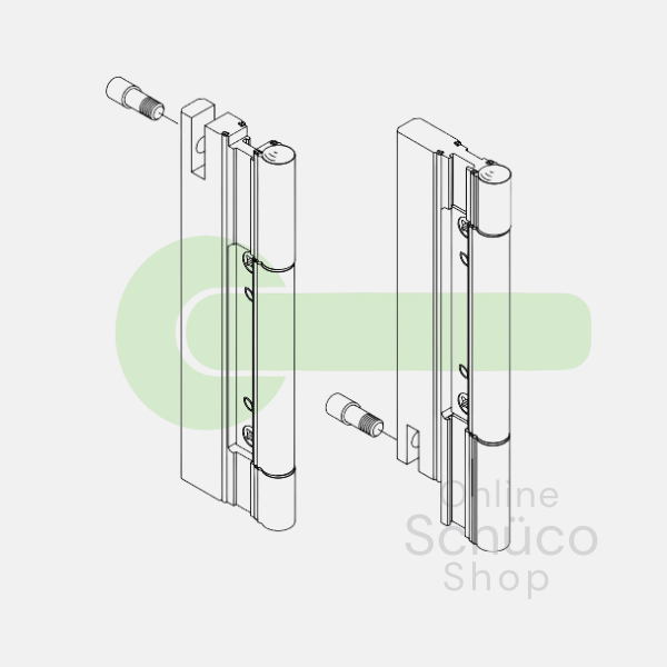 Schuco Hinge FD 70 single-sided set of 2 - 233931
