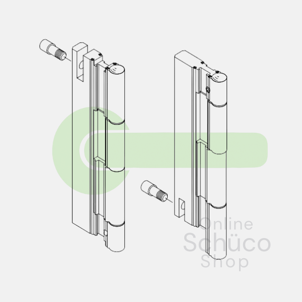 Schuco hinge FD 70 double set of 2 - 233927