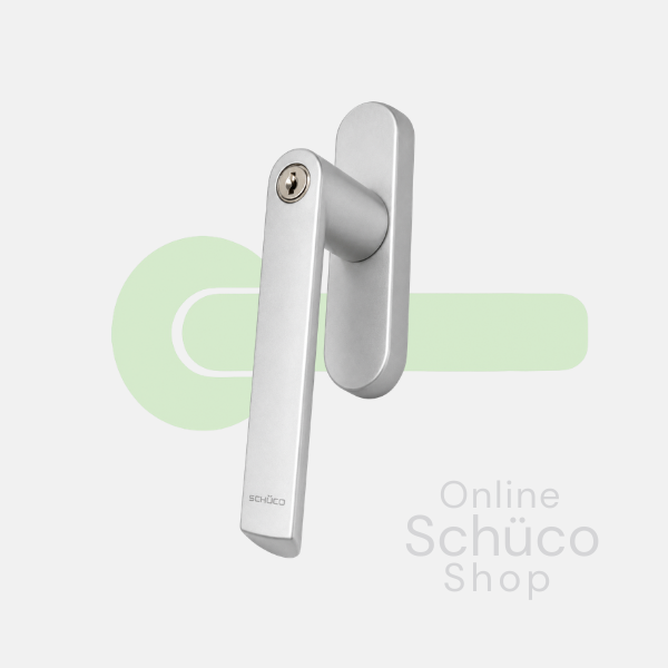 Schuco lockable window handle - top-hung window - 269567 - aluminium