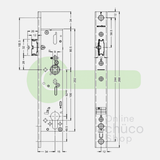 Schuco panic lock - B 34/92/9 - 241821