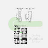 Schuco rubber seal folding door FD70 set - 224694