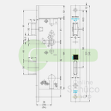 Schuco 211367 / 241180 / 279496 day and night lock DIN 18251-2 Class 3 - 34/92/10
