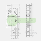 Schuco 241470 day/night roller latch lock 34/92