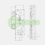 Schuco panic lock - B 35/92/9 - 241985