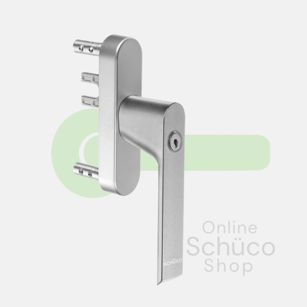 Schuco lockable window handle - 247501 - aluminum