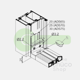 Schuco fixing set bottom rail ADS 65 - 238440
