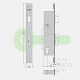 Schuco 241700 day and night lock 35/92/9