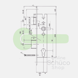 Schuco 279494 / 241179 day and night lock 30/92/10