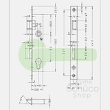 Schuco 211064 day and night lock - 24/92/10