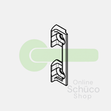 Schuco surface-mounted strike plate - 279863 / 255676