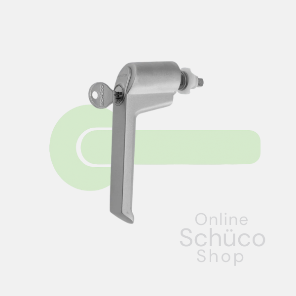 Schüco window handle - lockable - tilt before turn - 234039 - aluminium