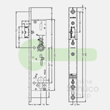 Schuco panic lock - E 34/92/9 - 241823