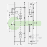 Schuco 241255 / 241256 day and night lock 35/92/10