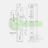 Schuco day and night lock - 29/92/10 - 211158