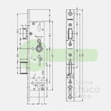 Schuco anti-panic day and night lock - B 34/92/9 - 241977