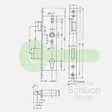 Schuco 211154 day and night lock - 35/92/10