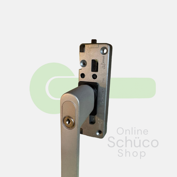 Schuco aluminum PSK handle lockable sliding door silver RS 247696 /277796 - LS 247695 / 277795