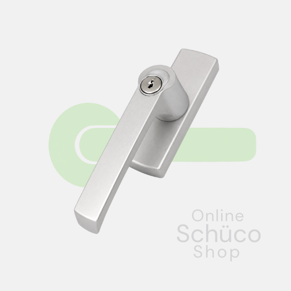 Schuco window handle - lockable - 214789 - aluminium