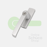 Schuco window handle - lockable - 214789 - aluminium