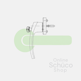 Schuco lockable handle - alu 247581