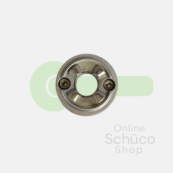 Schuco design rosette - colours: 277682 aluminium / 277683 black 9005 / 277684 white 9010 / 277685 white 9016 / 277686 stainless steel look
