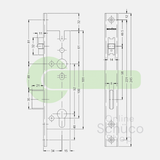 Schuco 241182 day and night lock - roller latch 34/92