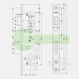 Schuco 241469 day and night lock - 34/92/10