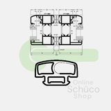 Schuco rubber* folding wall - price per linear meter
