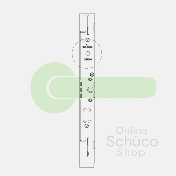 Schuco Espagnolette Bolt AS FD 75 / 90 - 269260