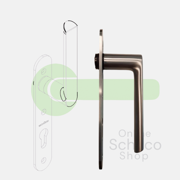 Schüco Sliding Door Handle Stainless Steel 247959