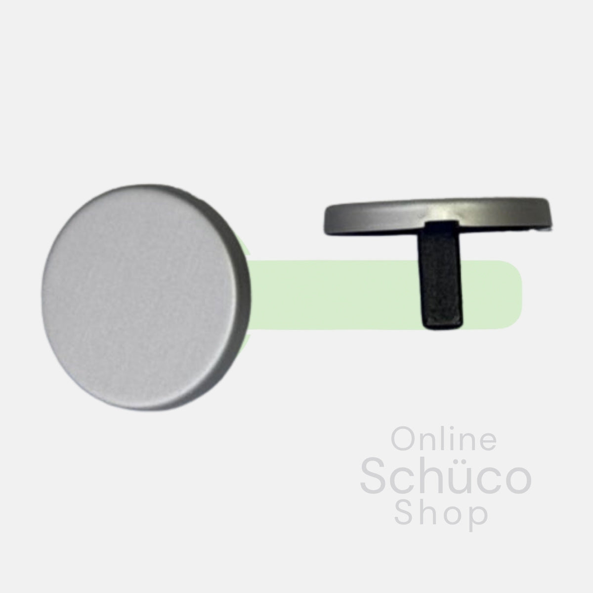 Schuco afdekkapje rozet 276514 aluminium
