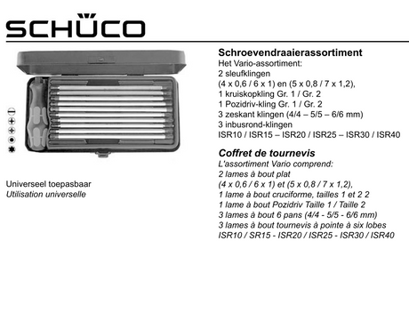 Schuco screwdriver set - 282046